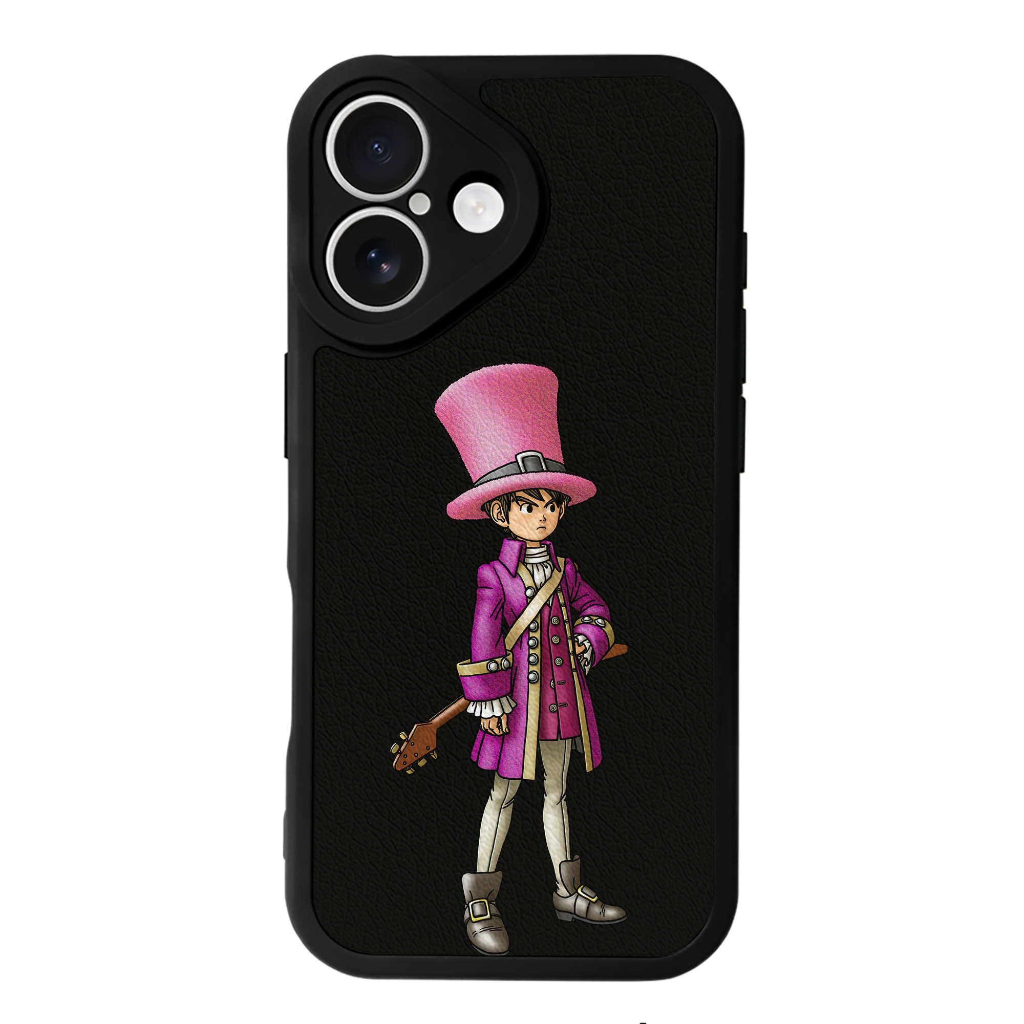 （画像用） ドラゴンクエスト Doragon Kuesuto Dragon Quest 【iPhone 16シリーズ対応】シリコンスマホケース（レザー調） 材質：シリコン